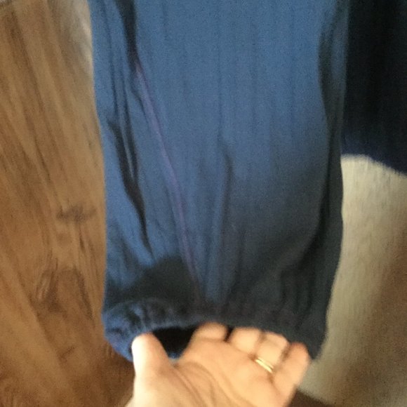 NWT Intimately Free pants size medium extra large pockets oversized blue/green - Picture 4 of 8